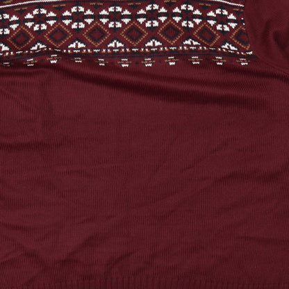 Brave Soul Mens Red   Pullover Jumper Size L