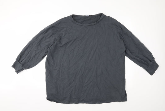 PRETTYLITTLETHING Womens Grey   Pullover Jumper Size 14