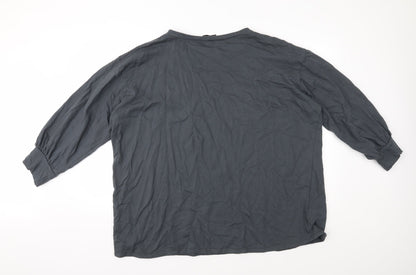 PRETTYLITTLETHING Womens Grey   Pullover Jumper Size 14
