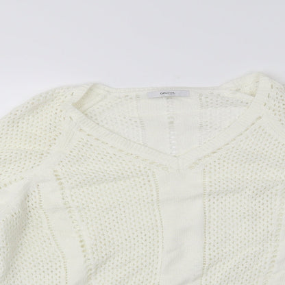 George Womens White   Pullover Jumper Size 14