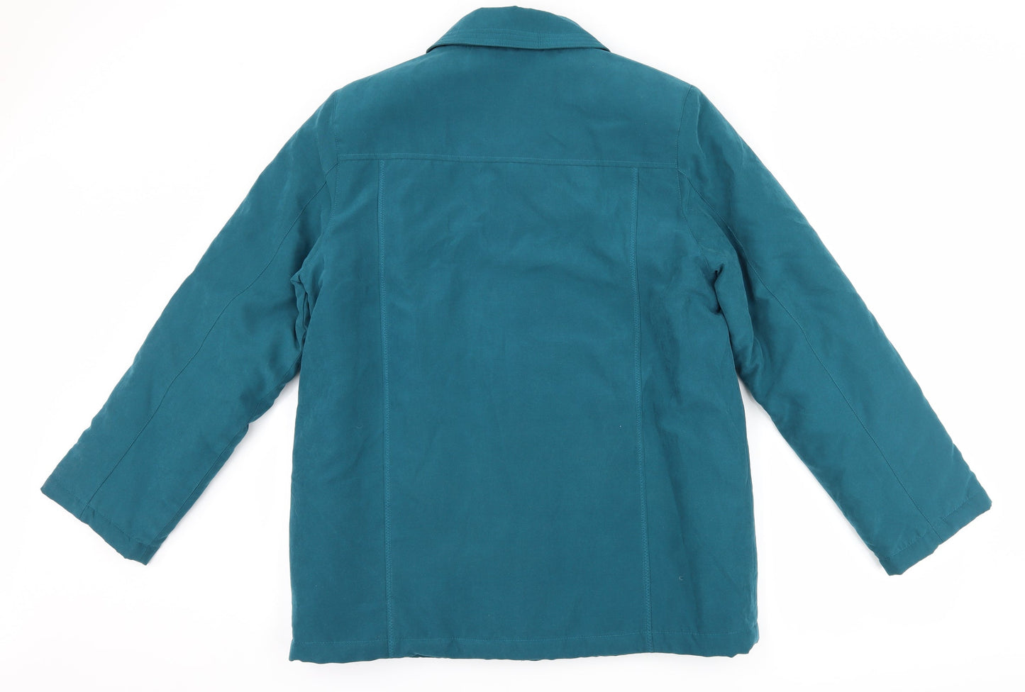 Womens UK Size 10 Preworn Blue Overcoat