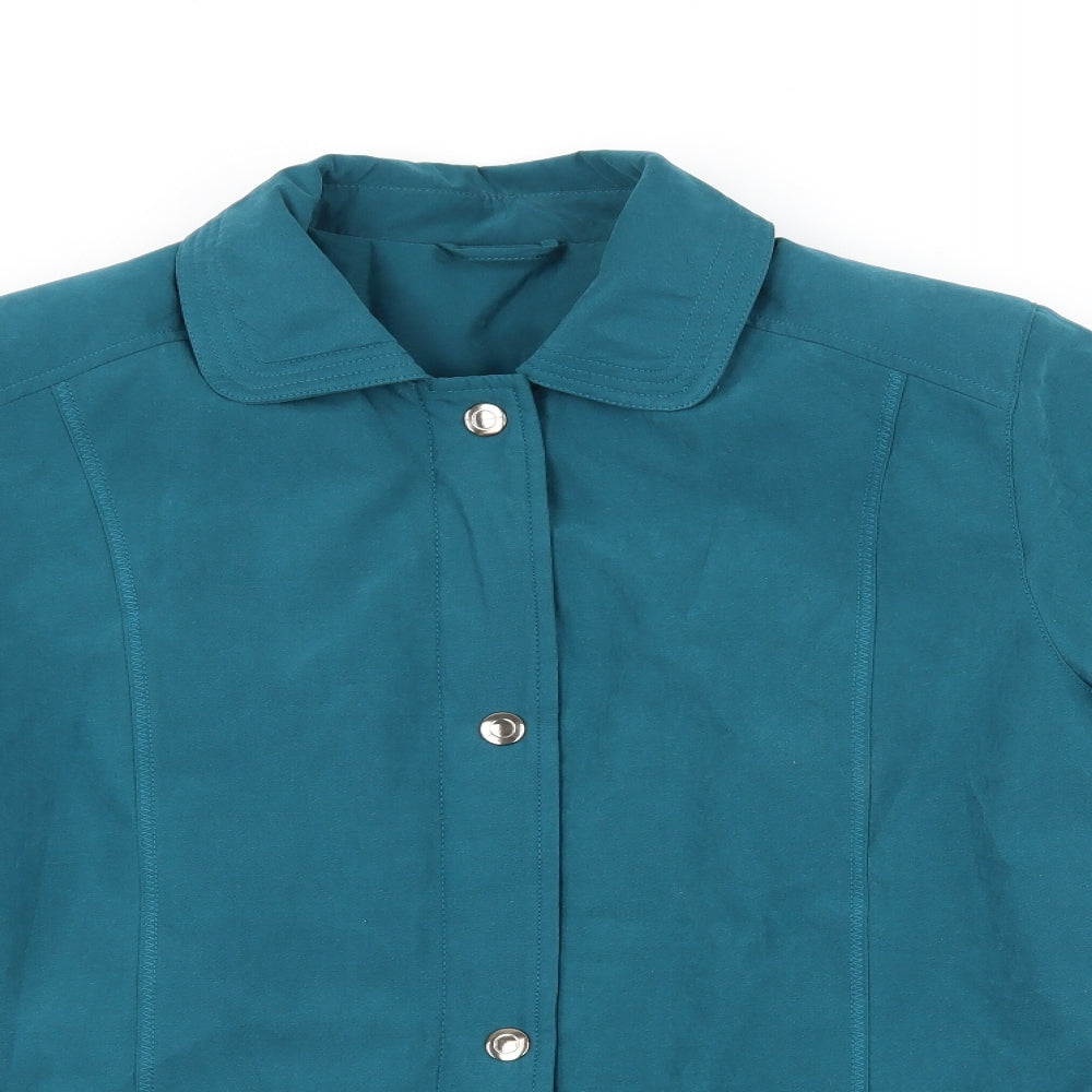 Womens UK Size 10 Preworn Blue Overcoat