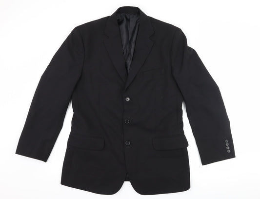 Mens UK Size 38 Jolliman Regular Black Suit Jacket