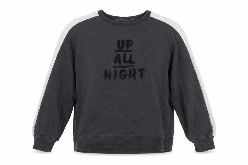 Next Womens Grey   Pullover Sweatshirt Size M  - up all night