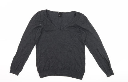 H&M Womens Grey   Pullover Jumper Size M