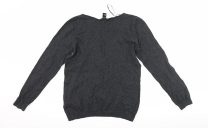H&M Womens Grey   Pullover Jumper Size M
