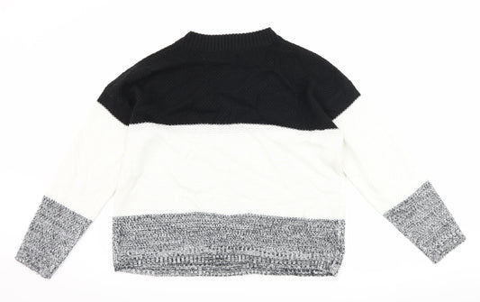 Studio Womens Grey Striped  Pullover Jumper Size 16