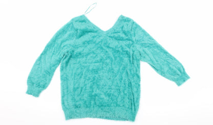 Marks & Spencer Womens Blue   Pullover Jumper Size 10