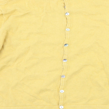 Womens UK Size L Adini Yellow Basic T-Shirt