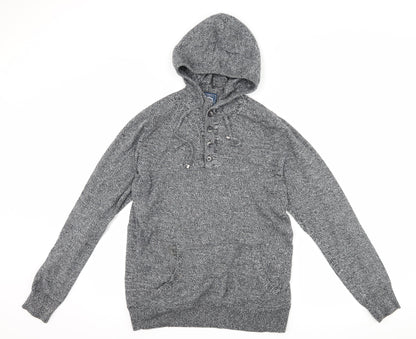 Cambridge Mens Grey   Pullover Hoodie Size M