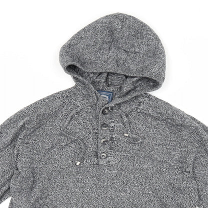 Cambridge Mens Grey   Pullover Hoodie Size M