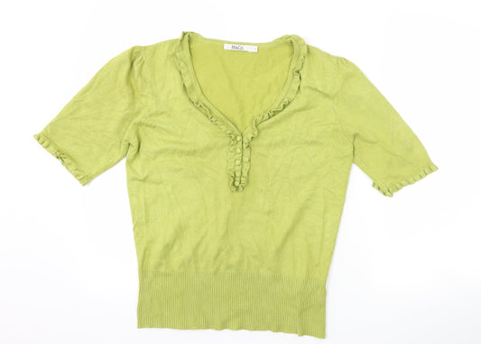 M&Co Womens Green   Basic T-Shirt Size L