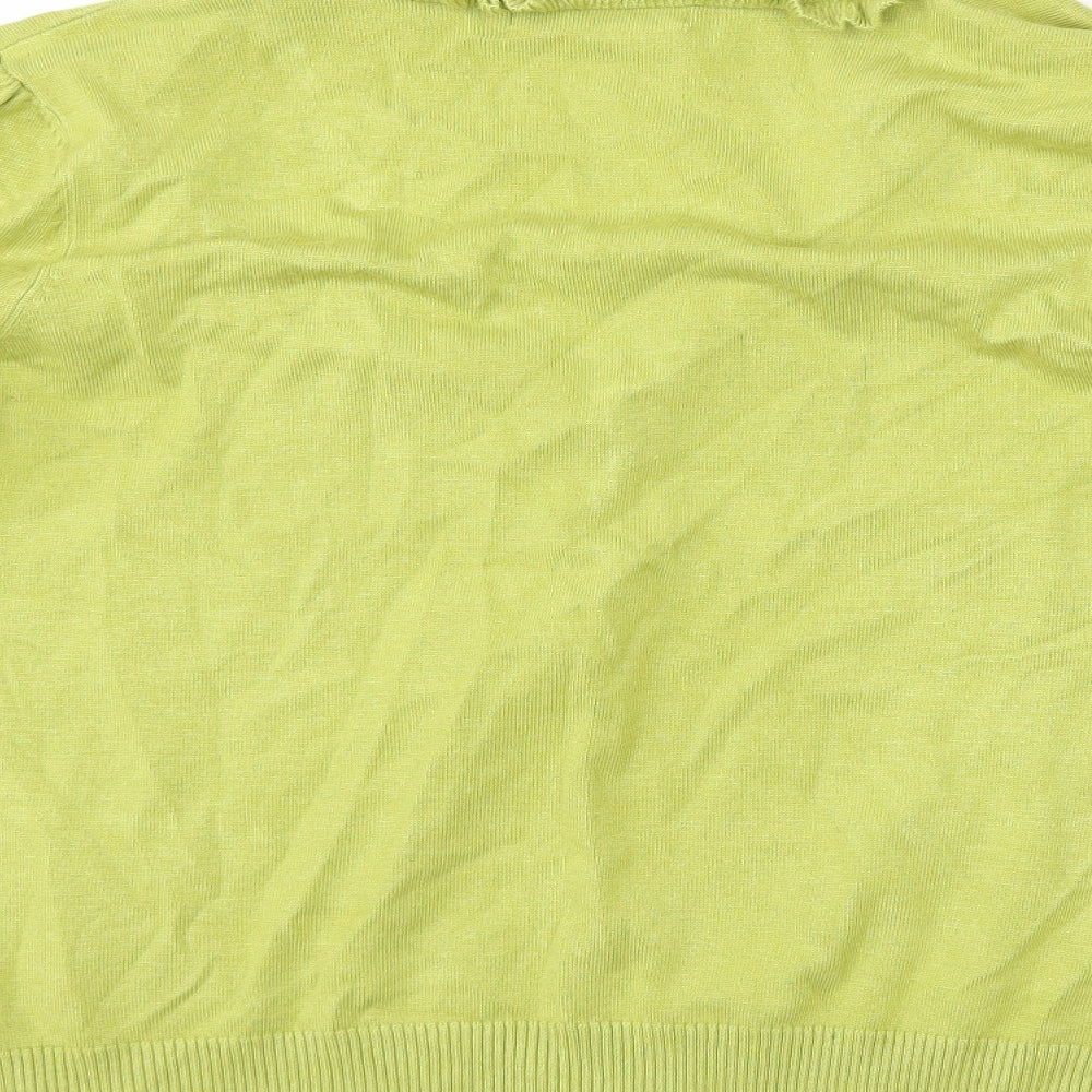 M&Co Womens Green   Basic T-Shirt Size L