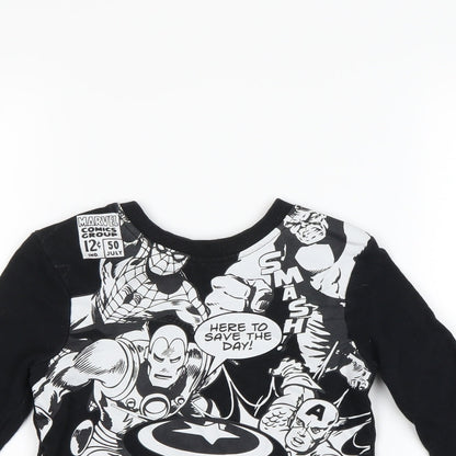 George  Girls Black   Pullover Jumper Size 2-3 Years