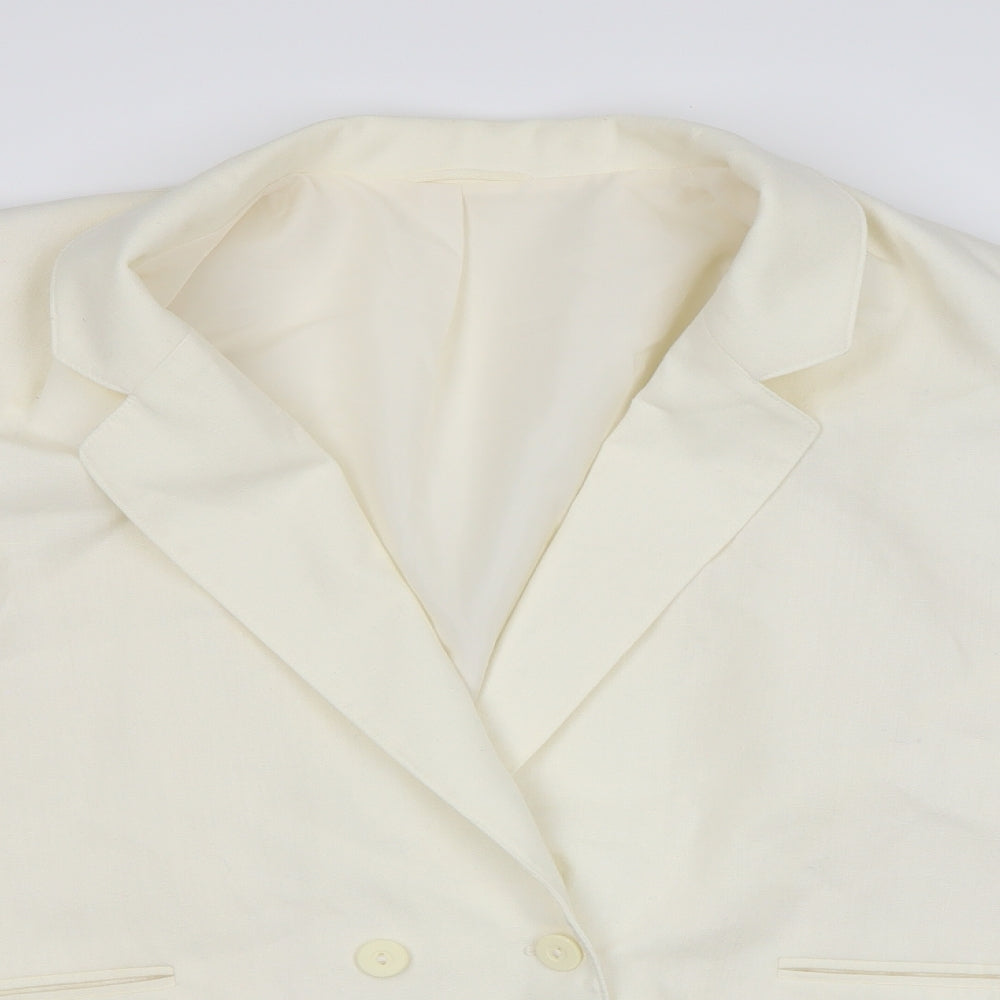 Womens UK Size 16 St michael Yellow Jacket