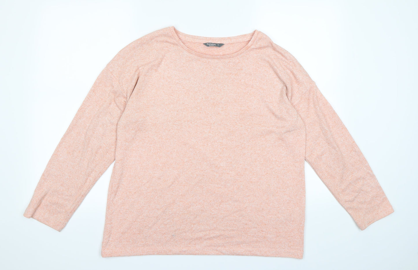 Nutmeg Womens Pink   Pullover Sweatshirt Size 12