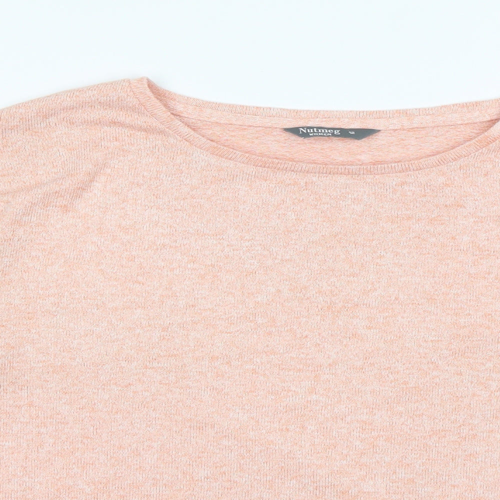 Nutmeg Womens Pink   Pullover Sweatshirt Size 12