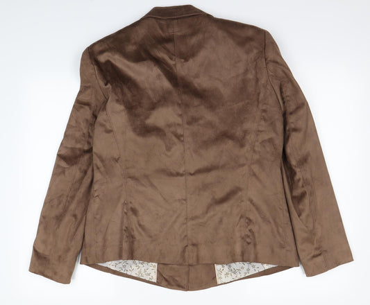 Klass Womens Beige   Jacket Coat Size 18  - Shoulder Pads