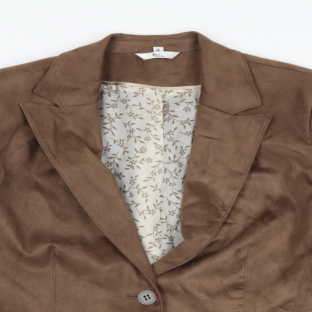Womens UK Size 18 Klass Beige Jacket