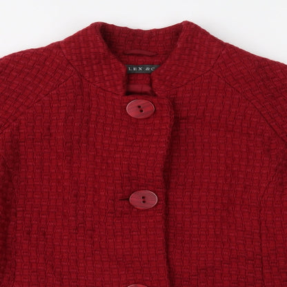 Alex & Co Womens Red   Jacket Coat Size 12