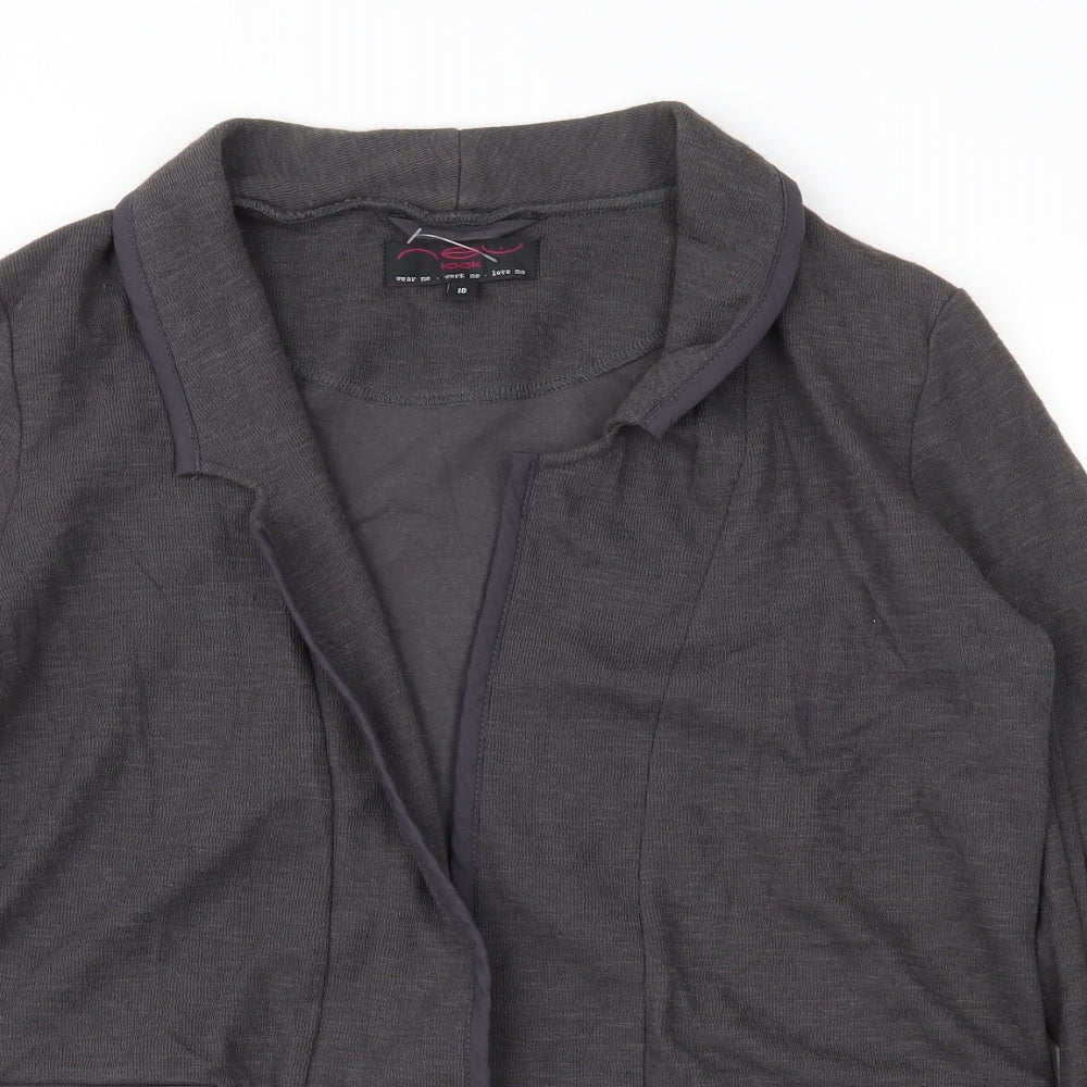 Womens UK Size 10 New Look Grey Jacket
