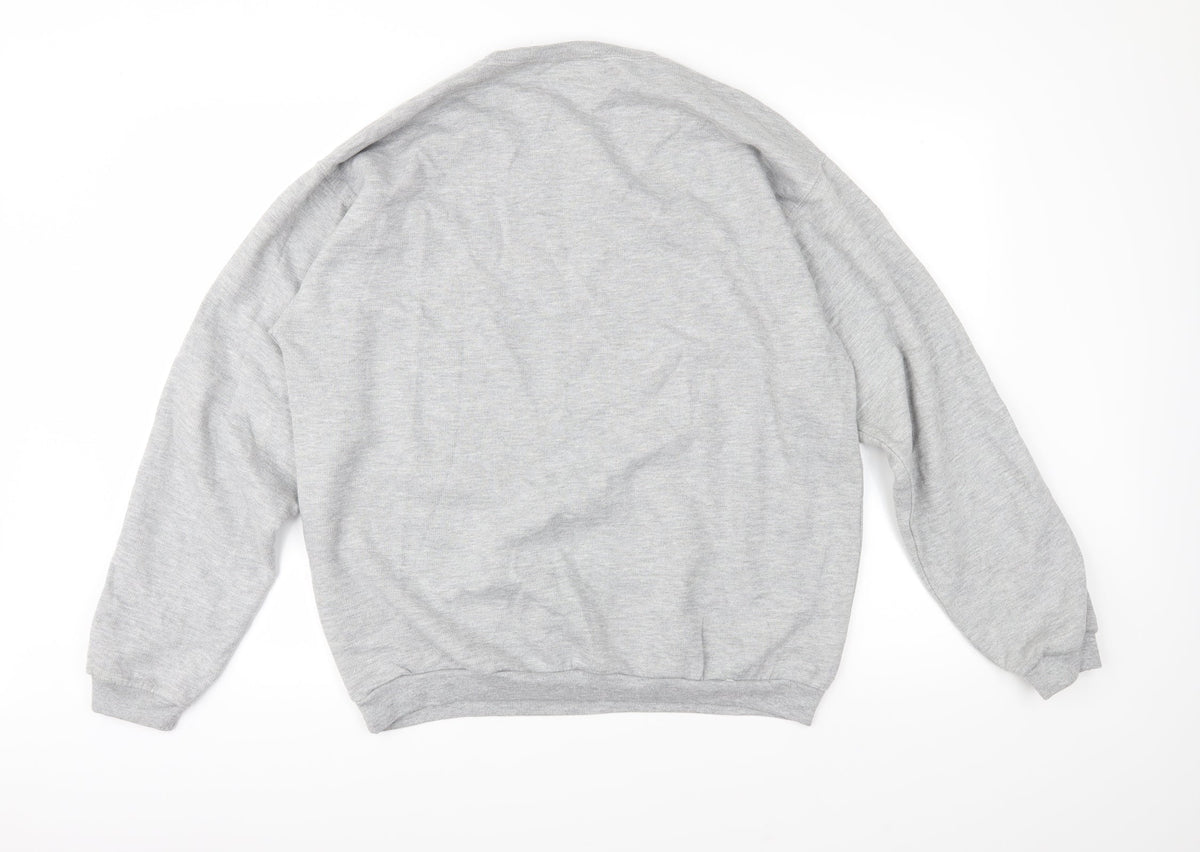 Sparks & Daughters Womens Grey  Jersey Pullover Sweatshirt Size XL