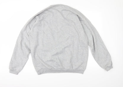 Sparks & Daughters Womens Grey  Jersey Pullover Sweatshirt Size XL