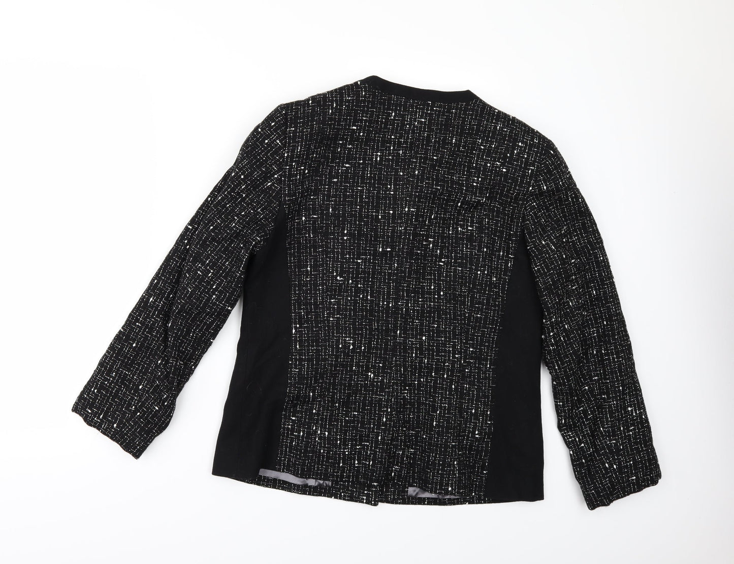 Womens UK Size 14 Busy Black Jacket