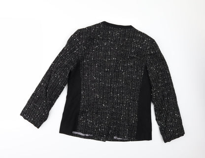 Womens UK Size 14 Busy Black Jacket