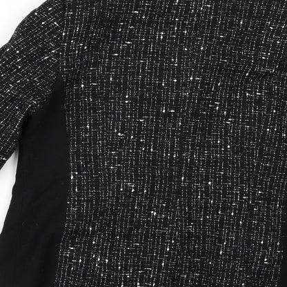 Womens UK Size 14 Busy Black Jacket
