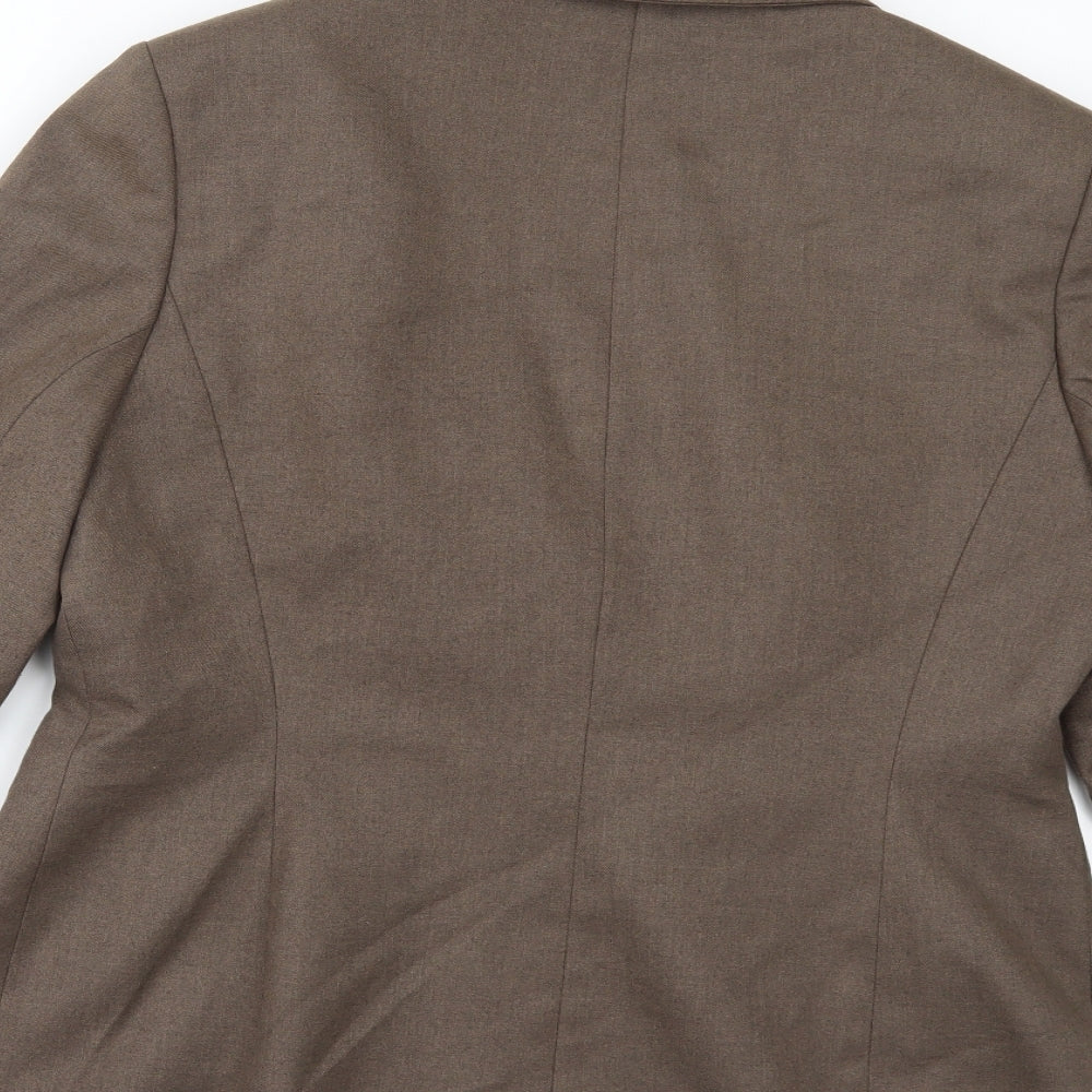 PLANET Womens Brown   Jacket Suit Jacket Size 14