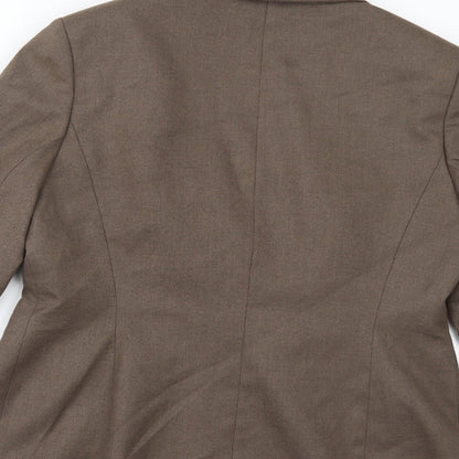 PLANET Womens Brown   Jacket Suit Jacket Size 14