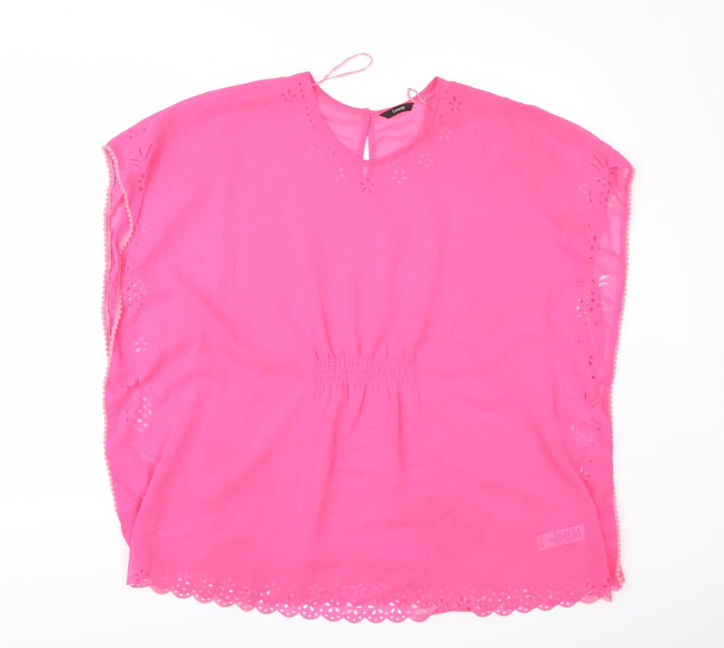 Womens UK Size L George Pink Tunic Blouse