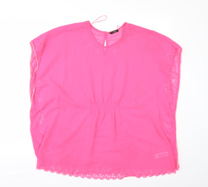 Womens UK Size L George Pink Tunic Blouse