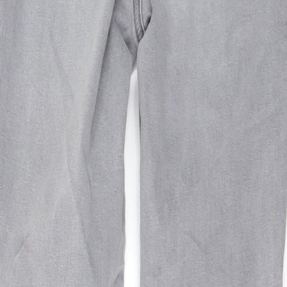 TU Womens Grey  Denim Mom Jeans Size 8 L28 in