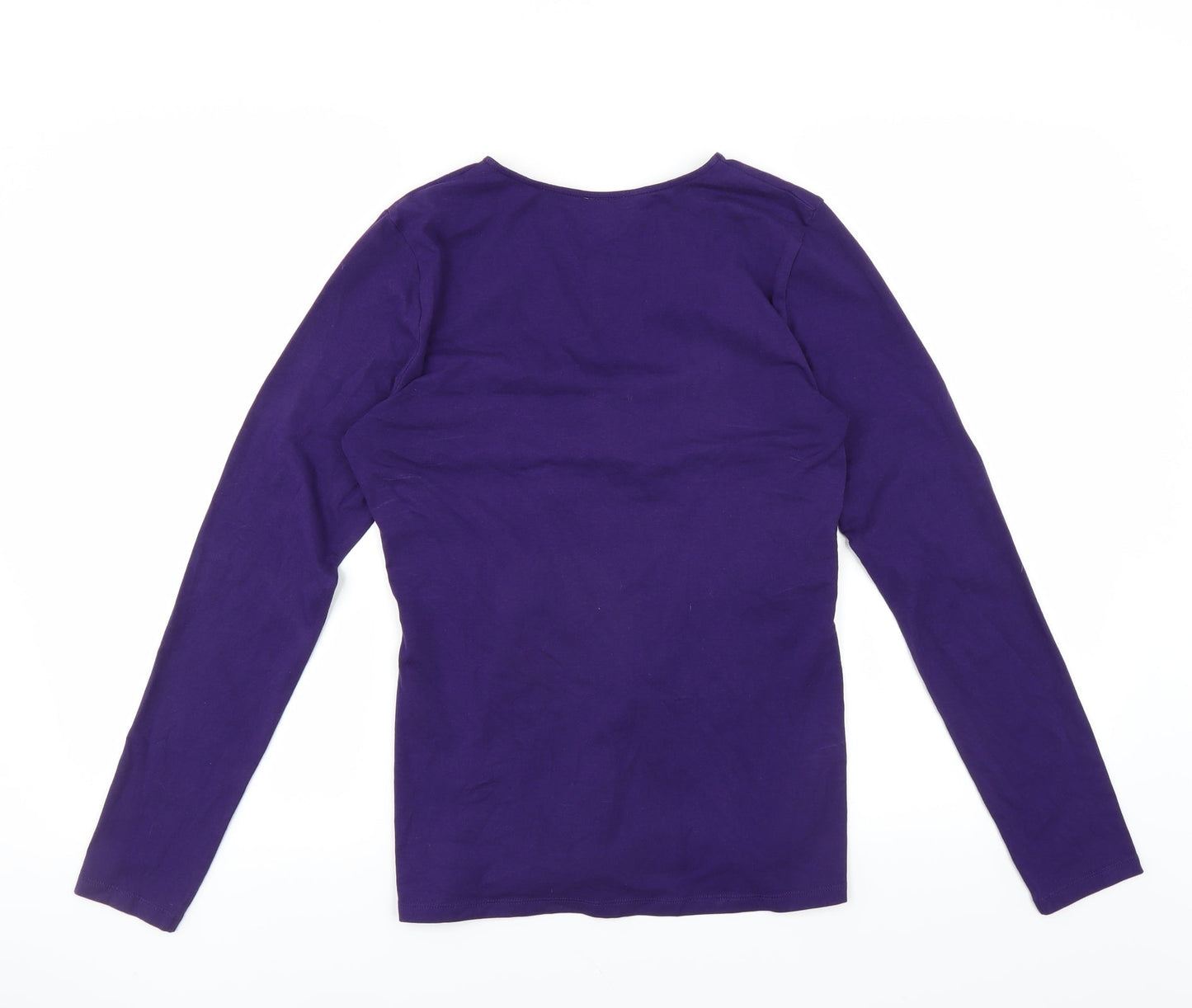 Ann Taylor Womens Purple   Basic Blouse Size M