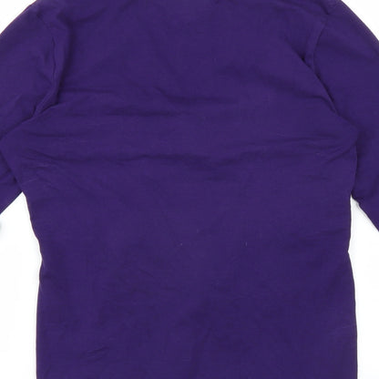 Ann Taylor Womens Purple   Basic Blouse Size M