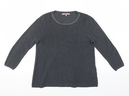 Next Womens Grey   Pullover Jumper Size 12