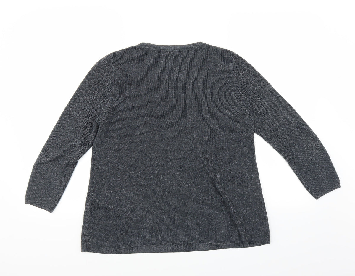 Next Womens Grey   Pullover Jumper Size 12