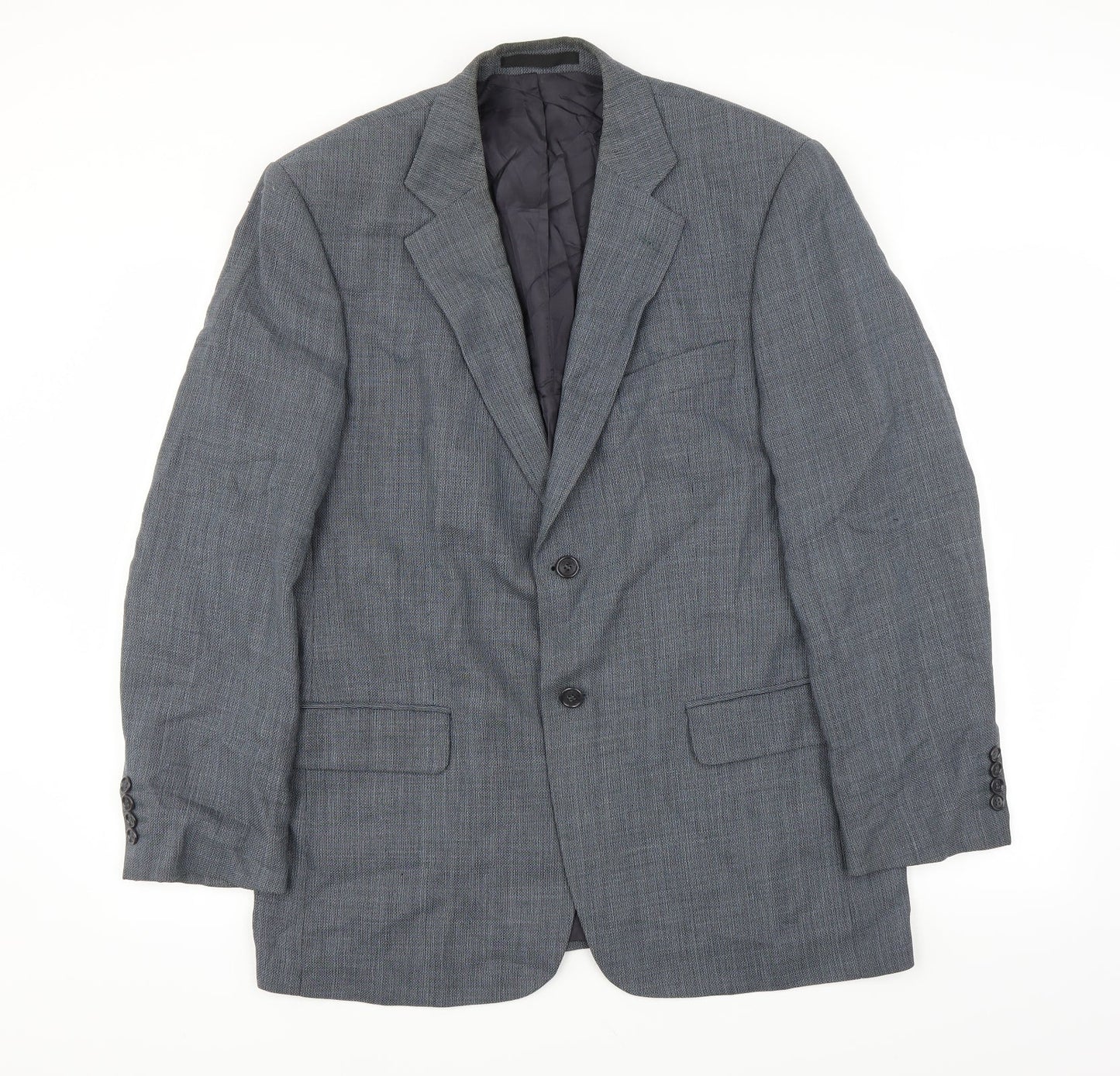 Mens UK Size 40 Marks and Spencer Regular Blue Suit Jacket