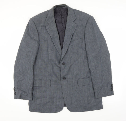 Mens UK Size 40 Marks and Spencer Regular Blue Suit Jacket