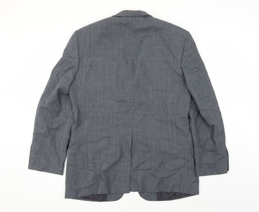Mens UK Size 40 Marks and Spencer Regular Blue Suit Jacket