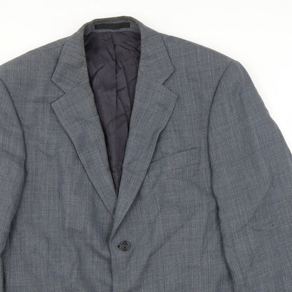 Mens UK Size 40 Marks and Spencer Regular Blue Suit Jacket