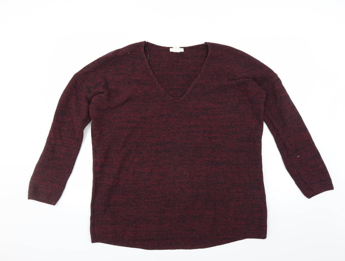 H&M Womens Purple   Pullover Jumper Size L