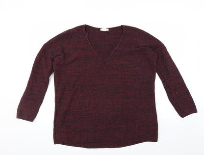 H&M Womens Purple   Pullover Jumper Size L