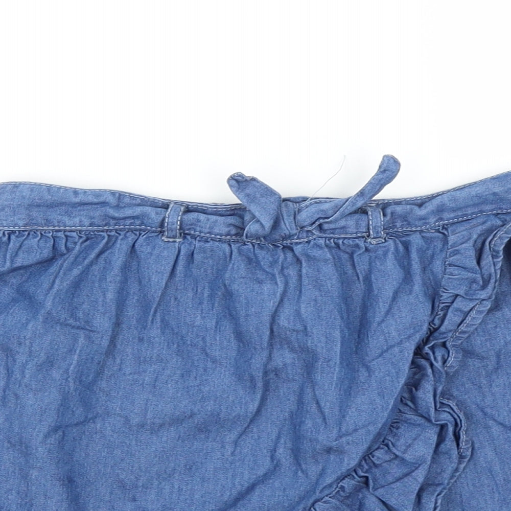 Sainsburys Girls Blue   Mini Skirt Size 9 Years