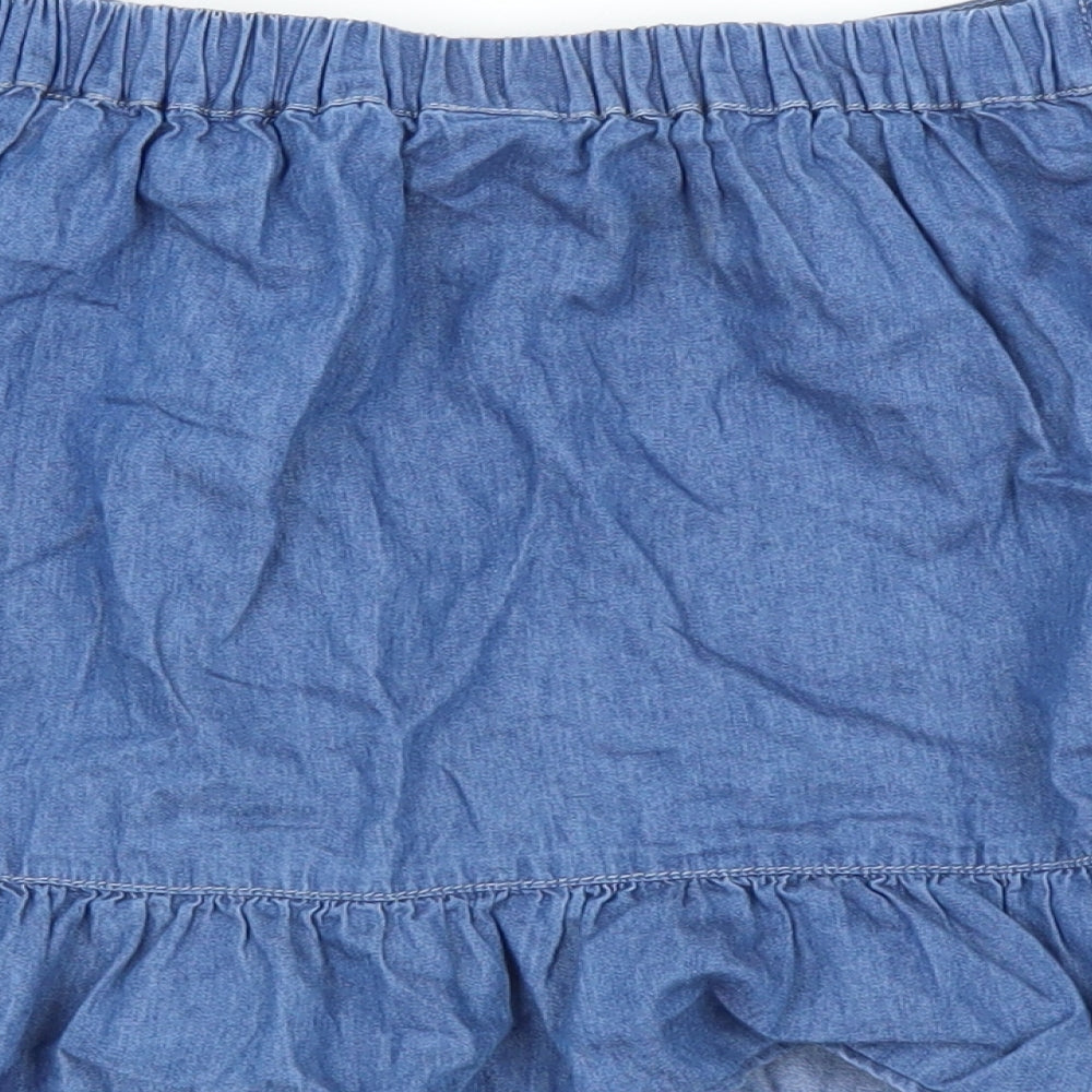 Sainsburys Girls Blue   Mini Skirt Size 9 Years