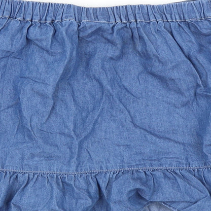 Sainsburys Girls Blue   Mini Skirt Size 9 Years