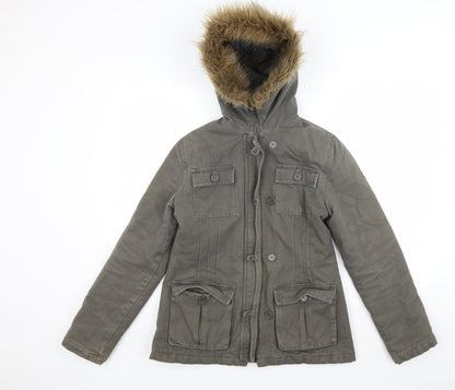 Primark Womens Green   Parka Coat Size 12