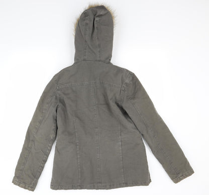 Primark Womens Green   Parka Coat Size 12